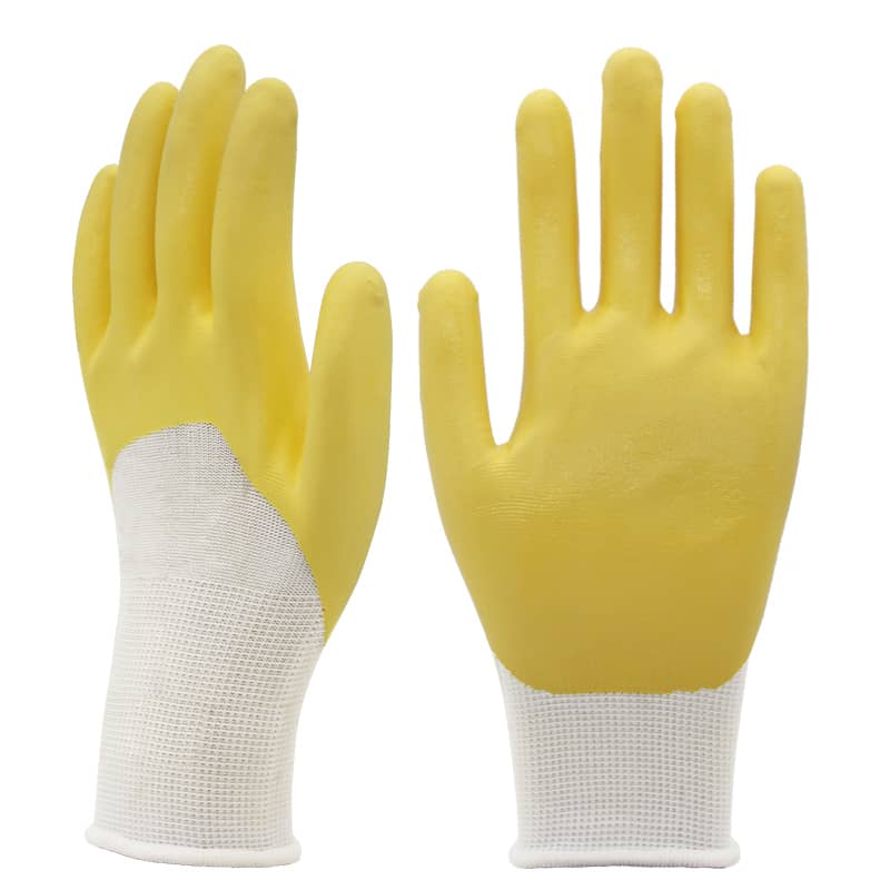 13g nylon liner, plam yometseho umukara nitrile (1)