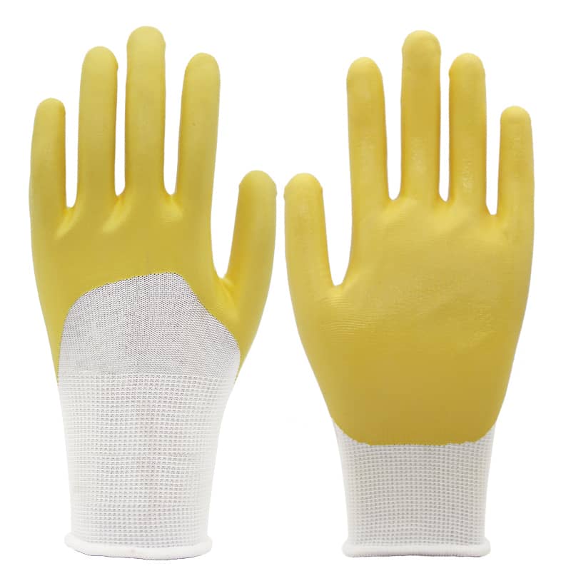 13g nylon liner, plam yatwikiriye nitrile yumukara (2)