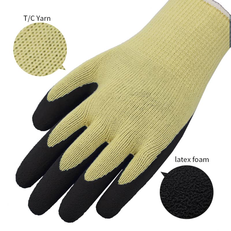 10g TC yarn liner, plam coated foam latex (3)