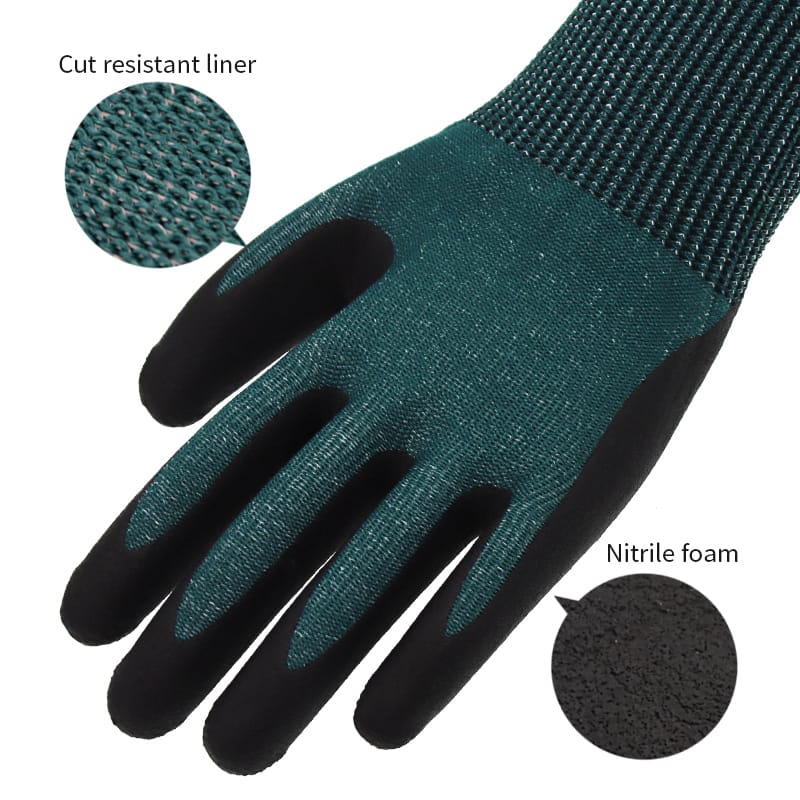 13g HPPE liner, palm coated foam nitrile (4)