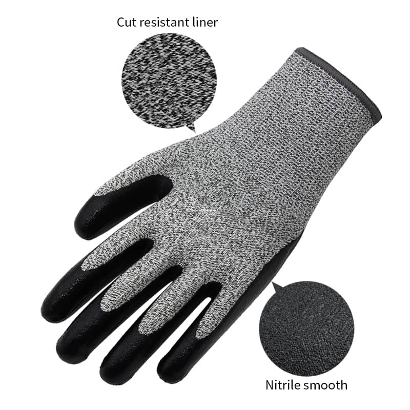 13g HPPE liner, palm coated smooth nitrile (4)