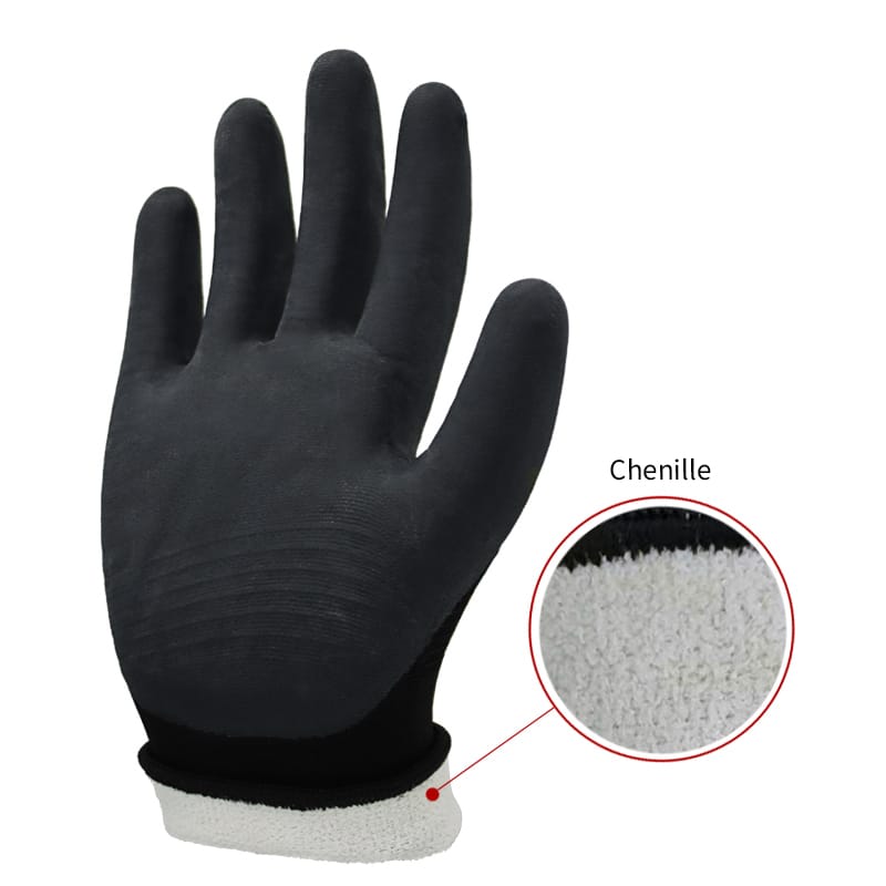 13g nylon liner, palm coated black foam nitrile (3)