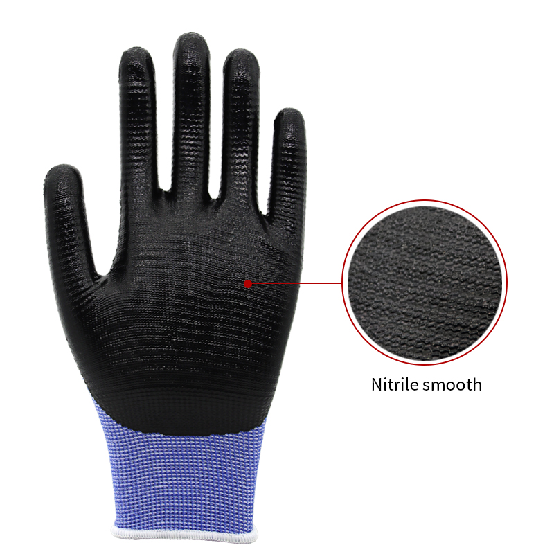 13g nylon liner, palm coated smooth nitrile (3)